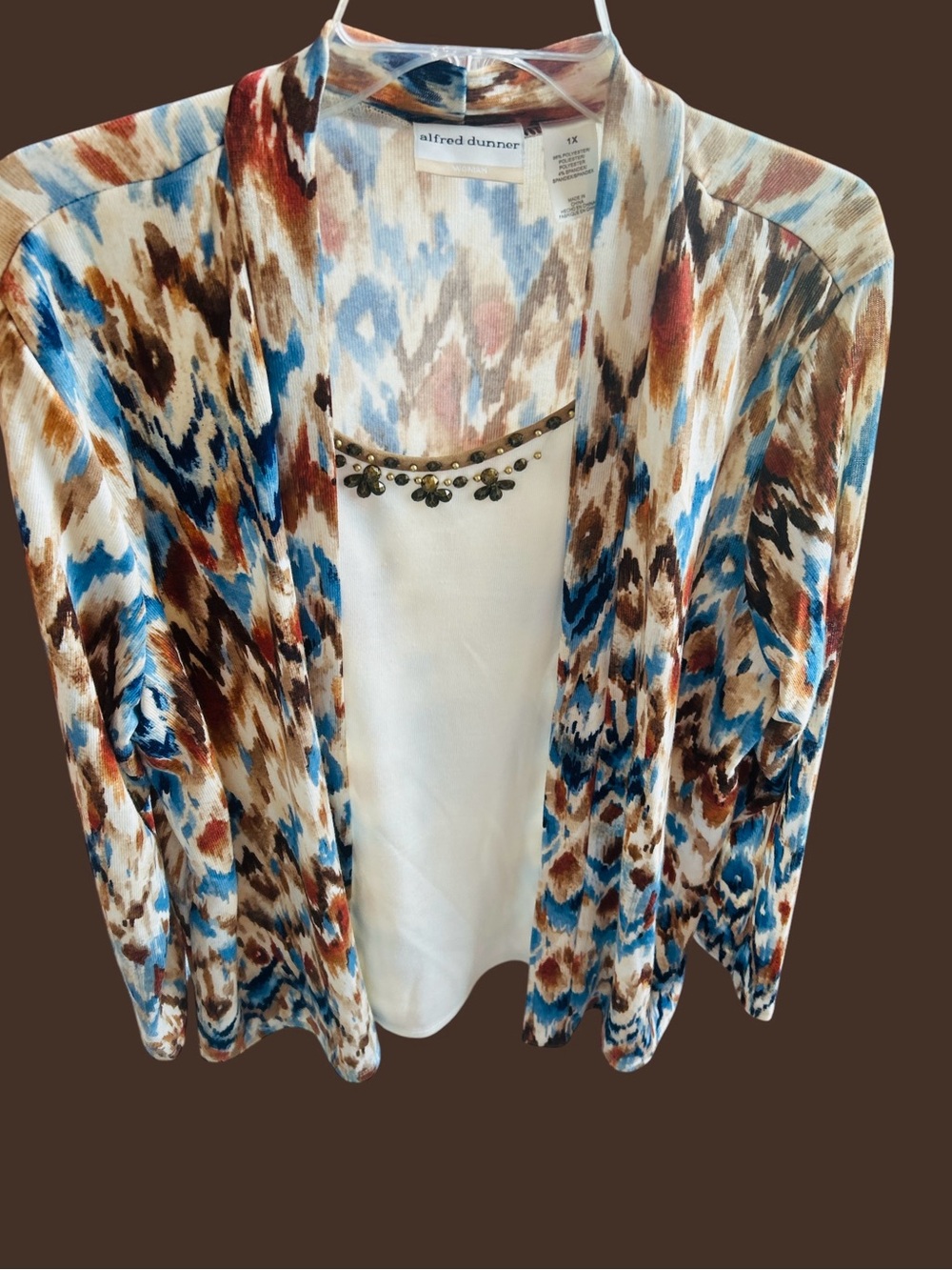 Alfred Dunner Layered Faux Twinset Top. - Picture 6 of 8